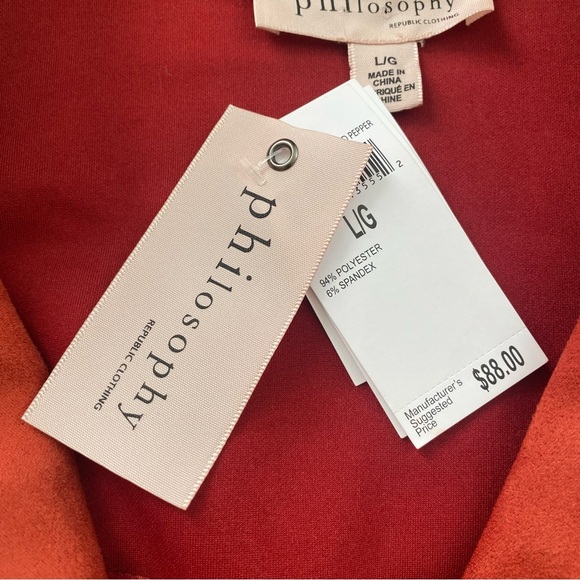 NWT Philosophy Faux Leather Jacket - Picture 7 of 13